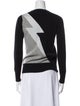 Madeleine Thompson Colorblock Pattern Crew Neck Sweater