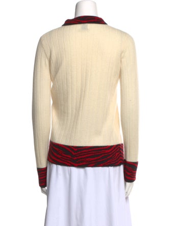 Madeleine Thompson Cashmere Animal Print Sweater