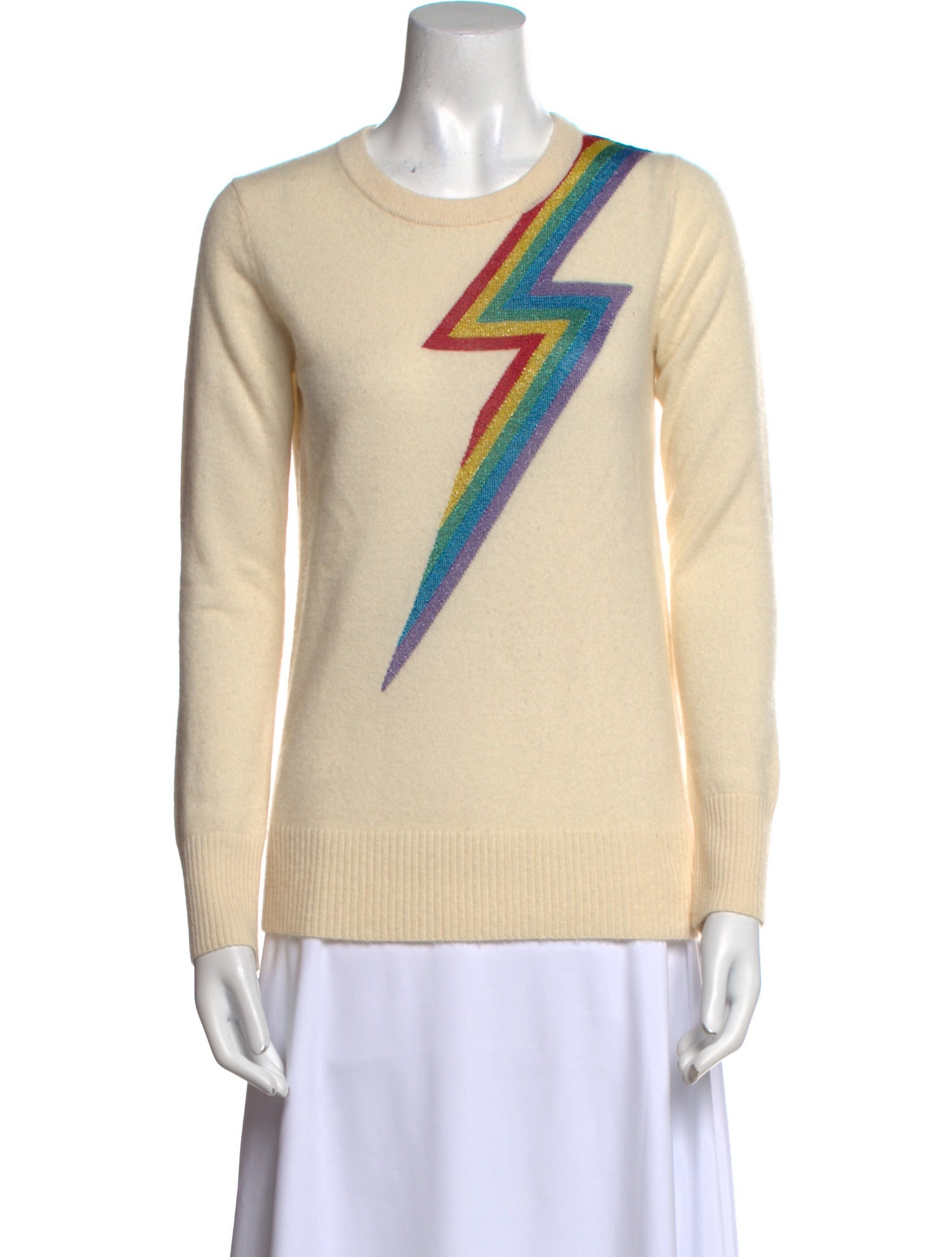 Madeleine Thompson Cashmere Graphic Print Sweater