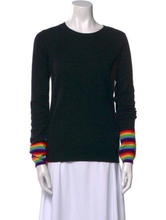 Madeleine Thompson Cashmere Colorblock Pattern Sweater