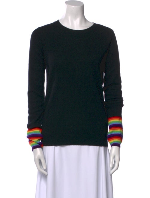 Madeleine Thompson Cashmere Colorblock Pattern Sweater