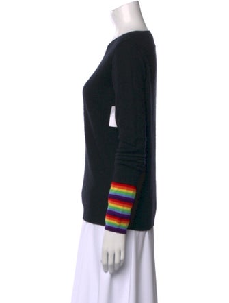 Madeleine Thompson Cashmere Colorblock Pattern Sweater