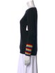 Madeleine Thompson Cashmere Colorblock Pattern Sweater