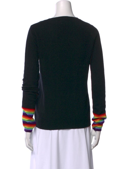 Madeleine Thompson Cashmere Colorblock Pattern Sweater