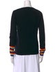 Madeleine Thompson Cashmere Colorblock Pattern Sweater