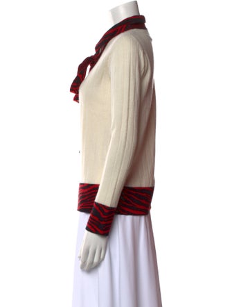 Madeleine Thompson Cashmere Animal Print Sweater