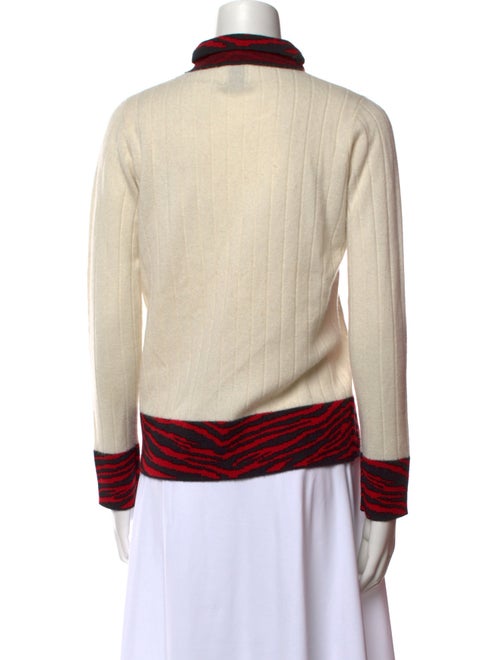 Madeleine Thompson Cashmere Animal Print Sweater