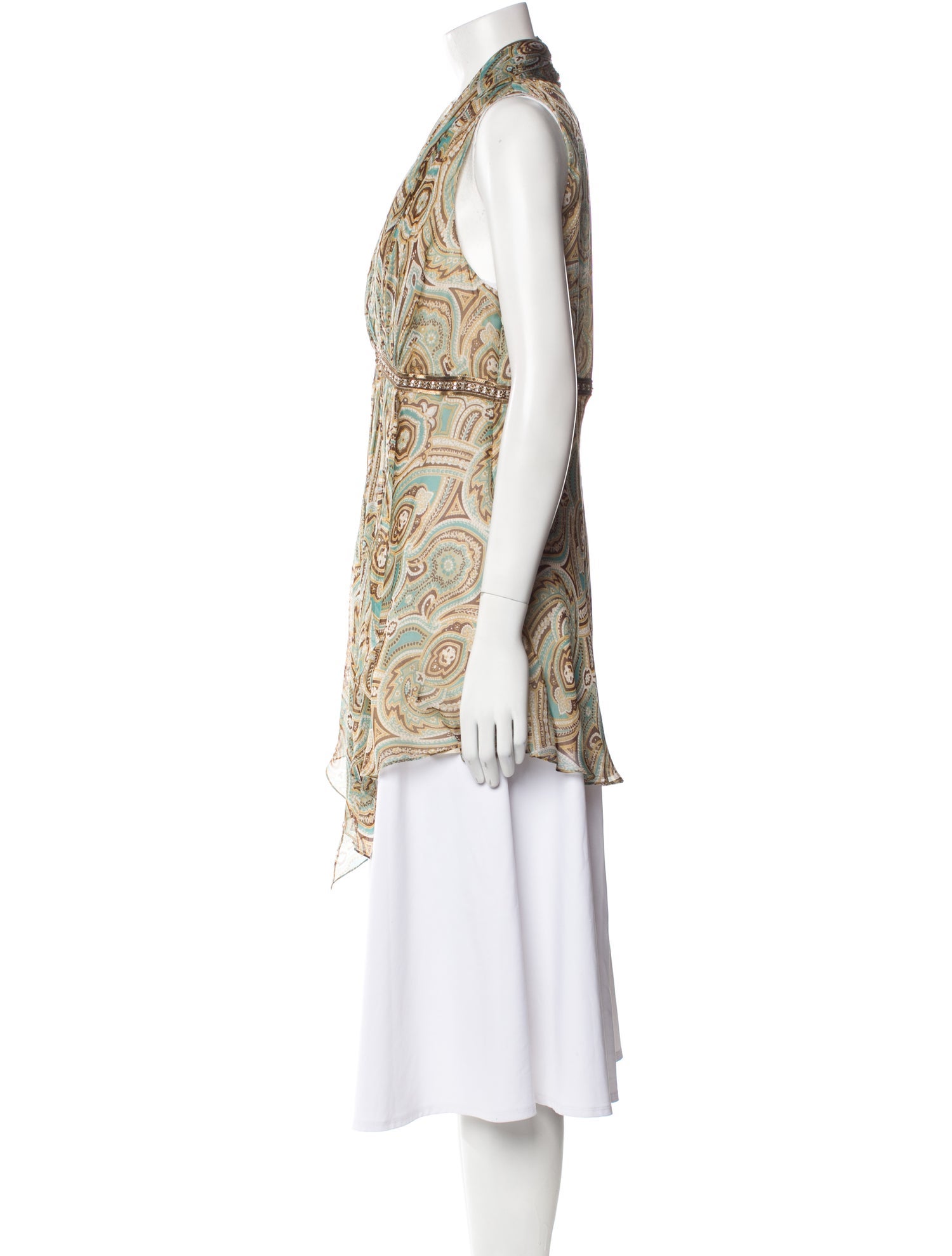 Melinda Eng Silk Paisley Print Tunic