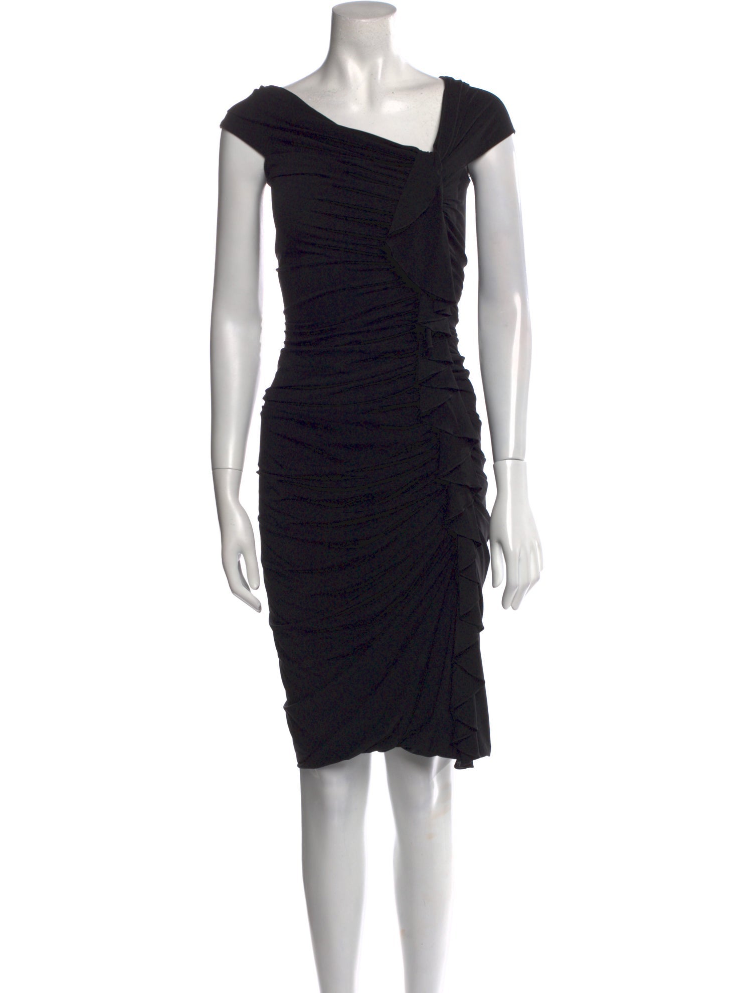 Melinda Eng One-Shoulder Knee-Length Dress