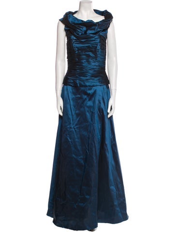 Melinda Eng Suits and Sets Silk Pleated Accents Dress Set M