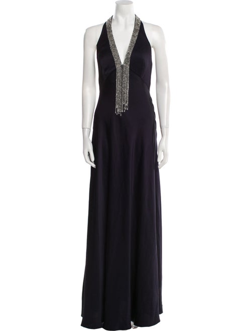 Melinda Eng Halterneck Long Dress