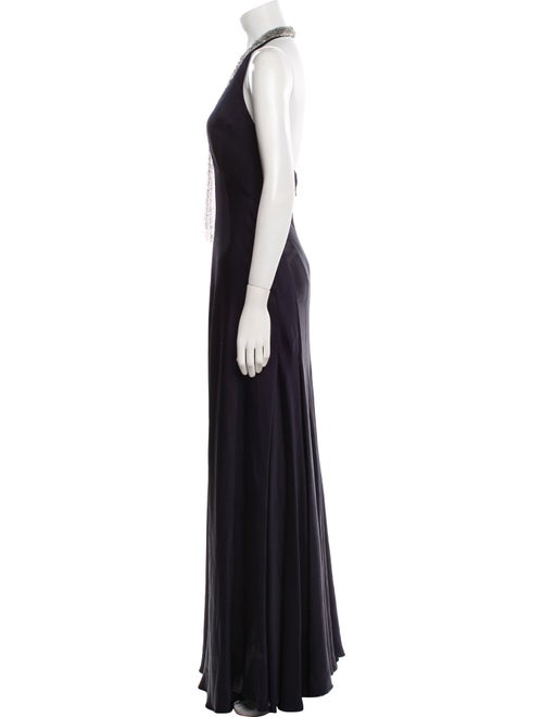 Melinda Eng Halterneck Long Dress