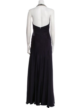 Melinda Eng Halterneck Long Dress