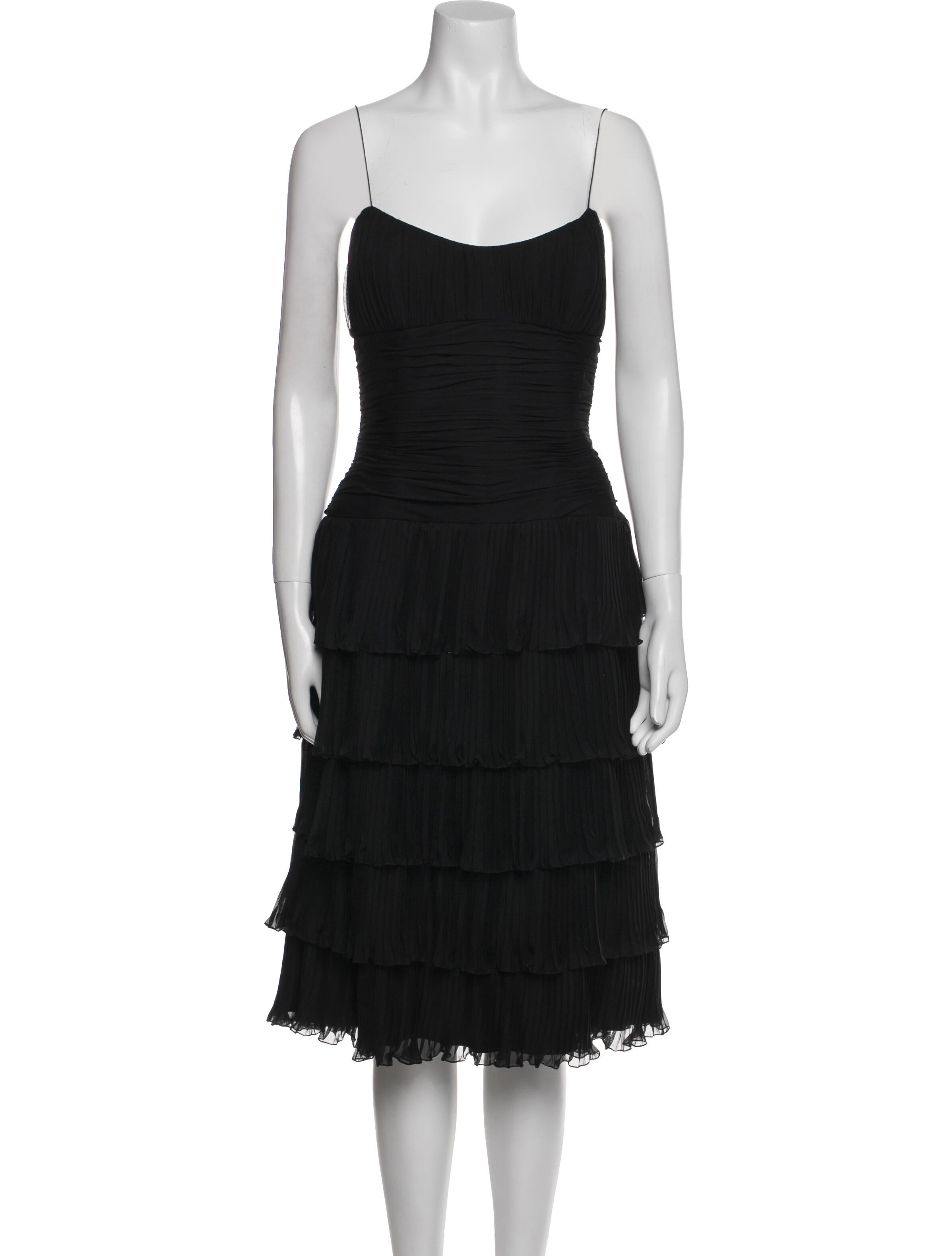 Melinda Eng Silk Knee-Length Dress