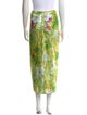 Me369 Floral Print Midi Length Skirt