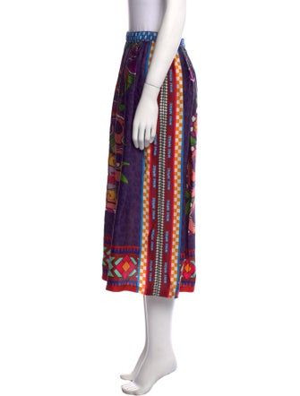 Me369 Printed Midi Length Skirt