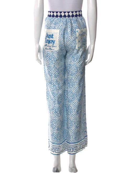 Me369 Printed Wide Leg Pants