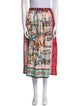 Me369 Printed Midi Length Skirt