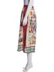 Me369 Printed Midi Length Skirt