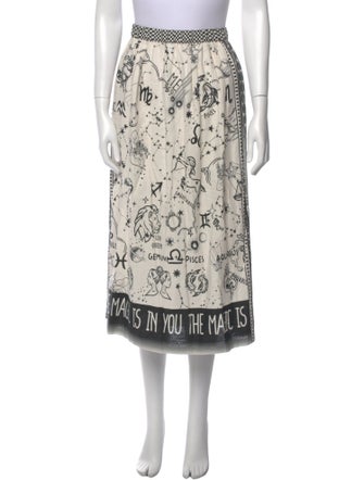 Me369 Linen Midi Length Skirt