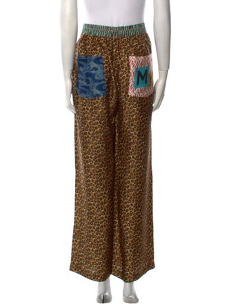 Me369 Printed Wide Leg Pants