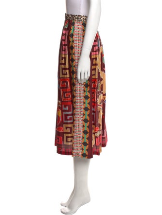 Me369 Printed Midi Length Skirt