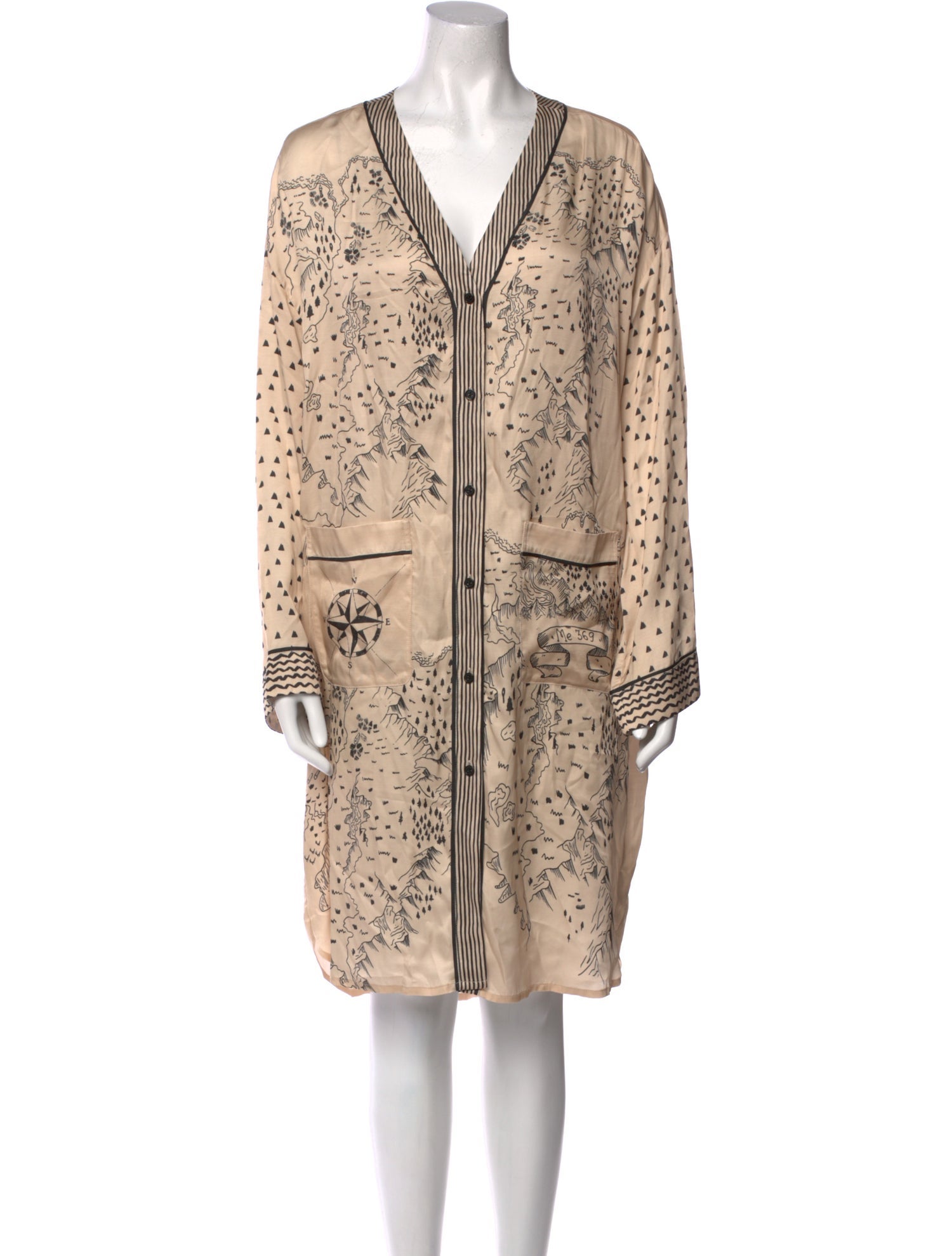 Me369 Printed Midi Length Dress