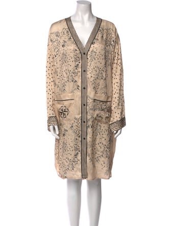 Me369 Printed Midi Length Dress