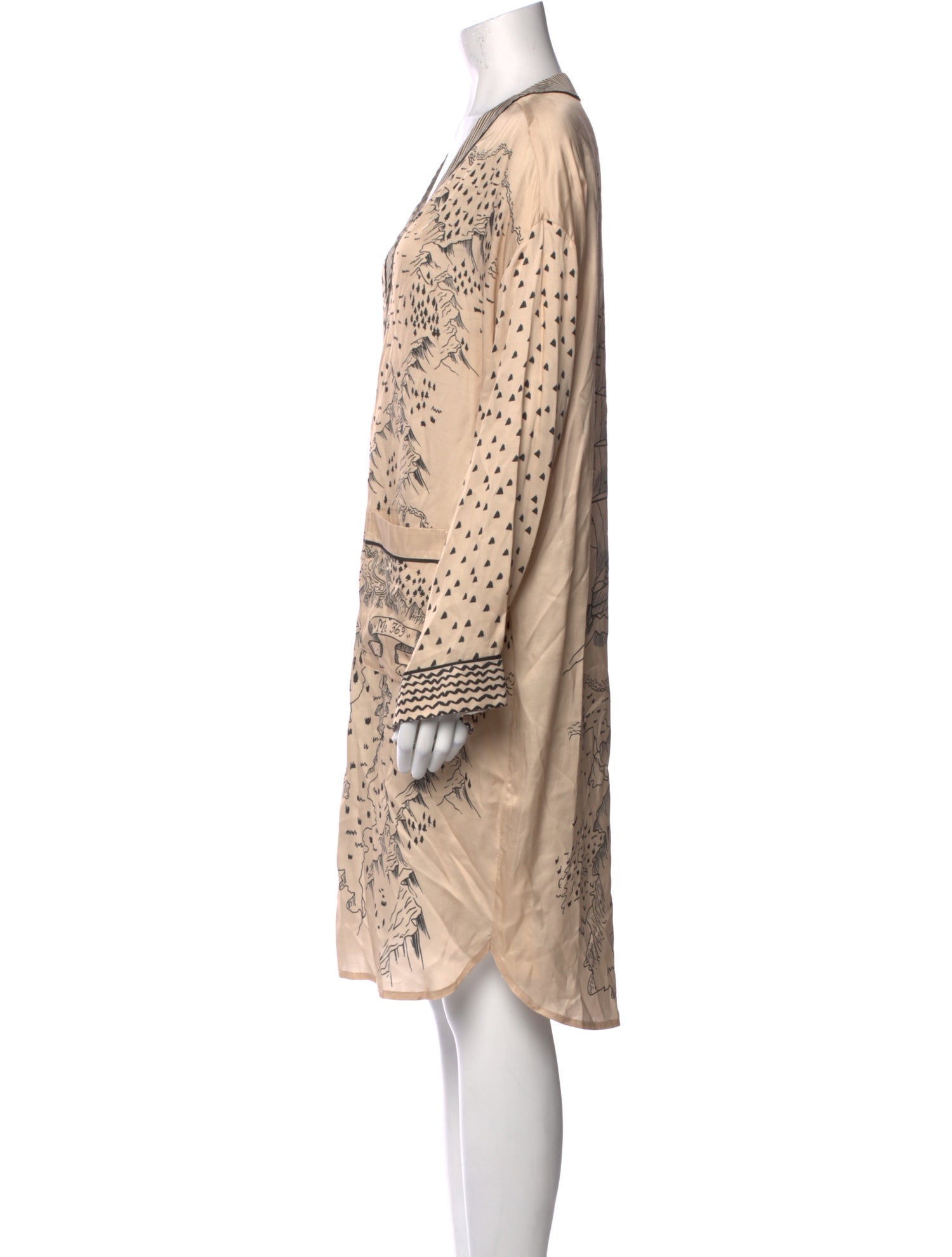 Me369 Printed Midi Length Dress