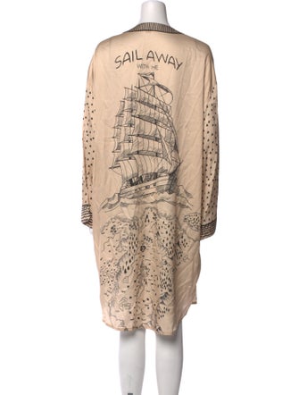 Me369 Printed Midi Length Dress