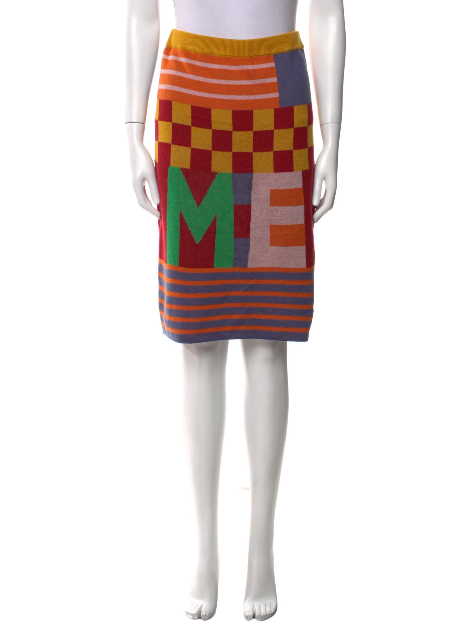 Me369 Printed Knee-Length Skirt w/ Tags
