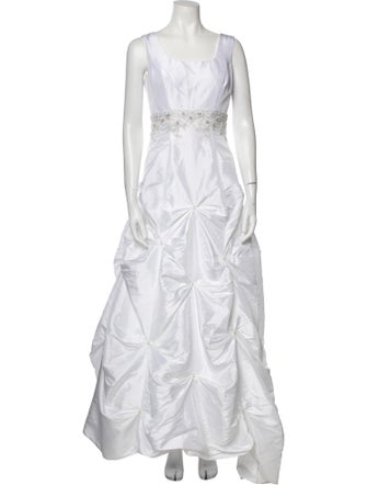 Magali Evening Square Neckline Long Dress