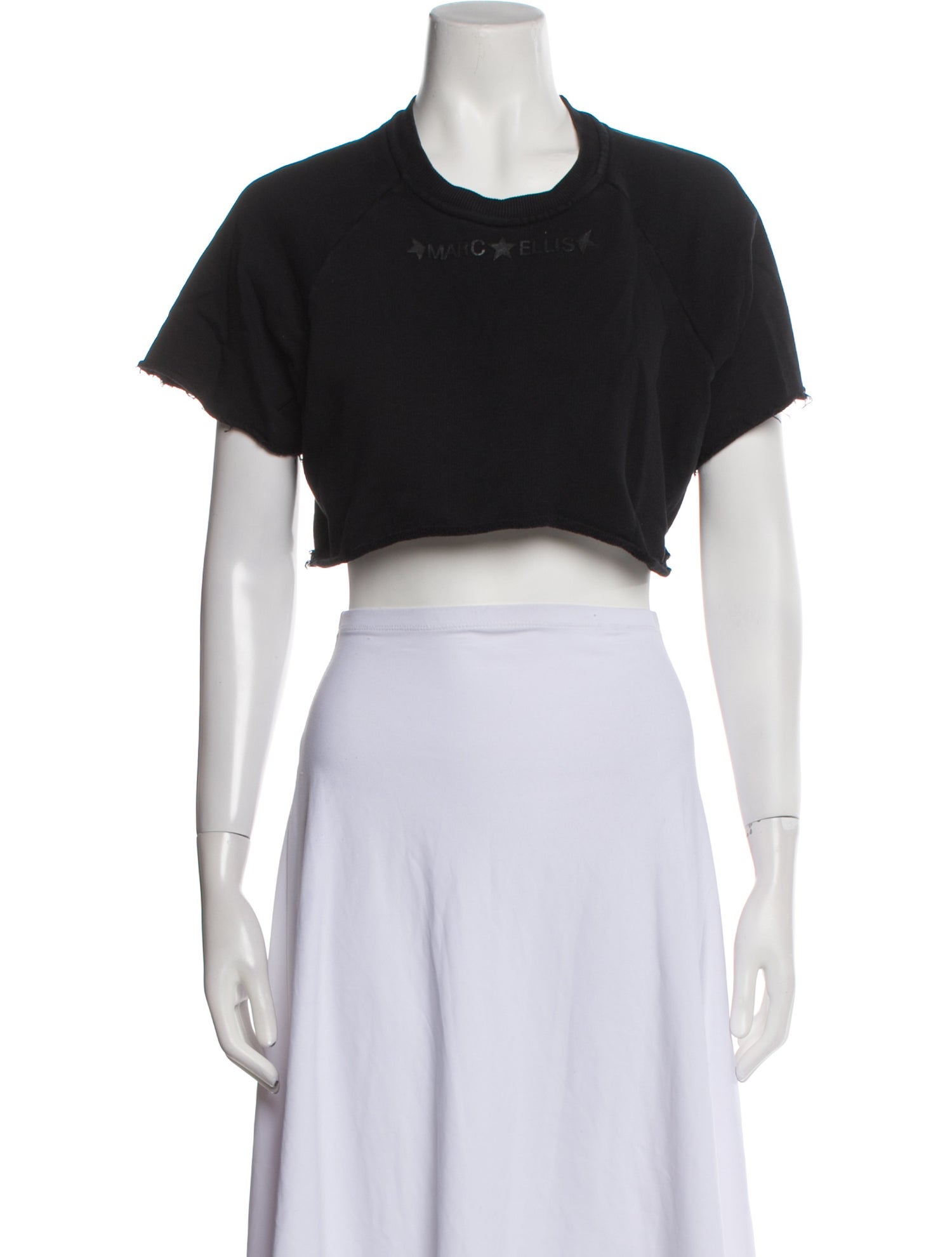 Marc Ellis Crew Neck Short Sleeve Crop Top