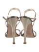 Marc Ellis Leather Animal Print T-Strap Sandals