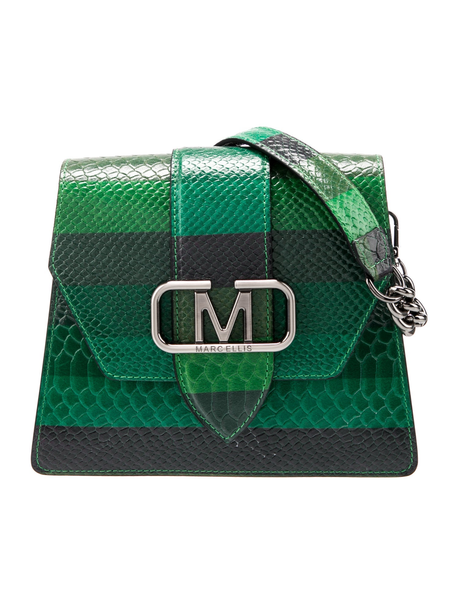 Marc Ellis Embossed Leather Shoulder Bag