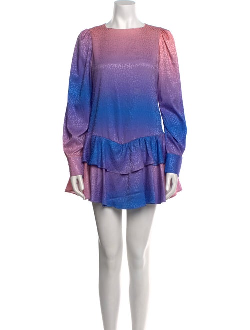 Marc Ellis Tie-Dye Print Crew Neck Romper