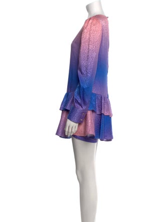 Marc Ellis Tie-Dye Print Crew Neck Romper