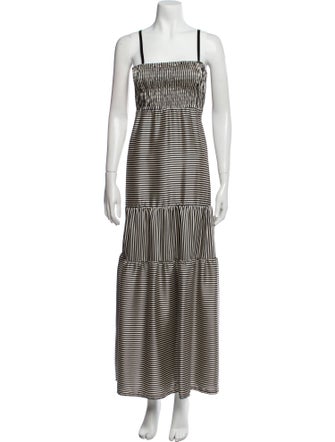 Marc Ellis Striped Long Dress