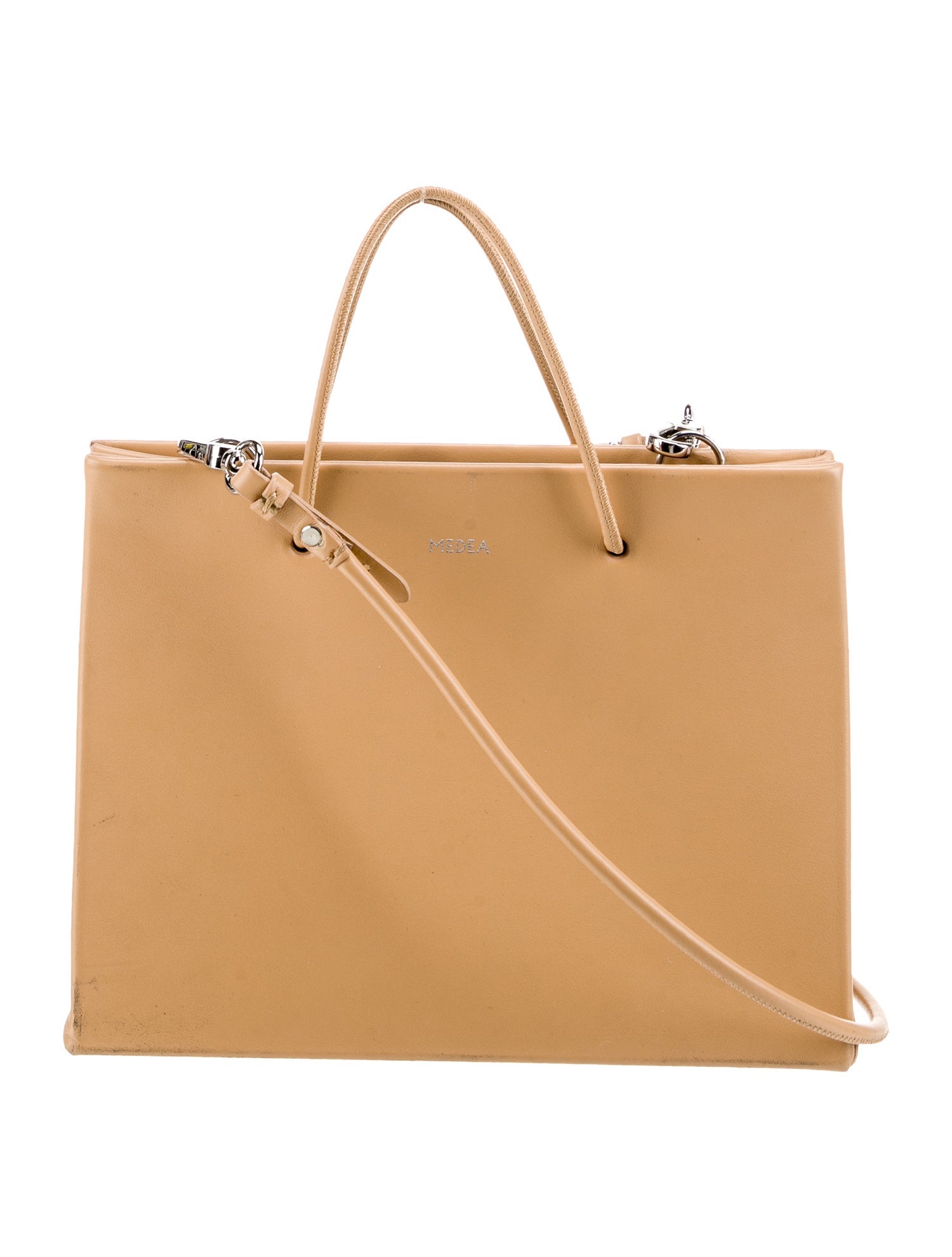 Medea Leather Top Handle Bag