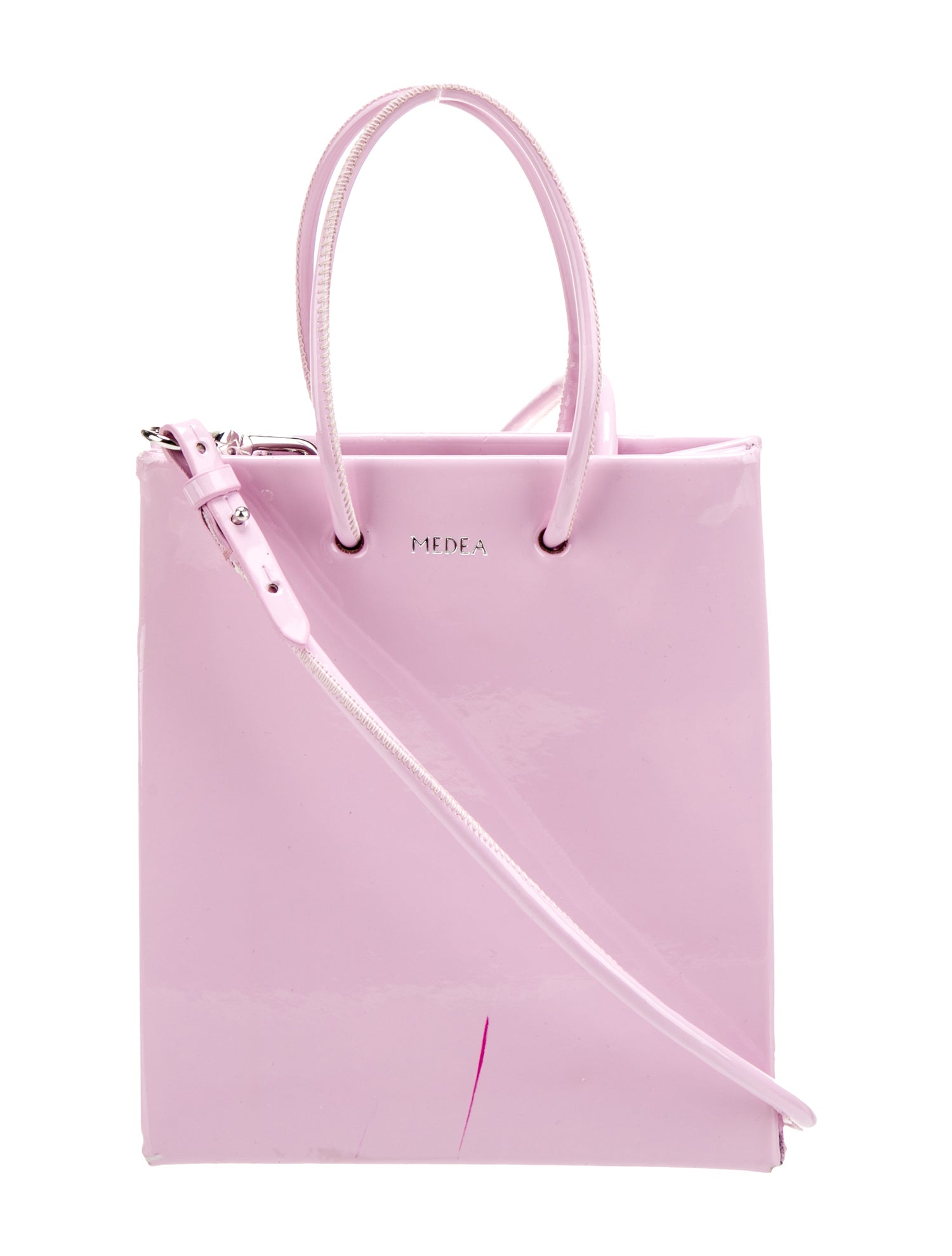 Medea Patent Leather Bucket Bag