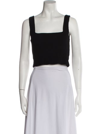 ME+EM Square Neckline Sleeveless Crop Top