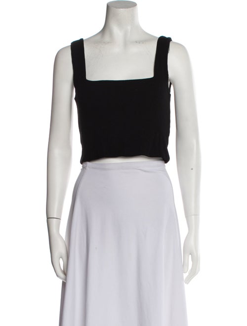 ME+EM Square Neckline Sleeveless Crop Top