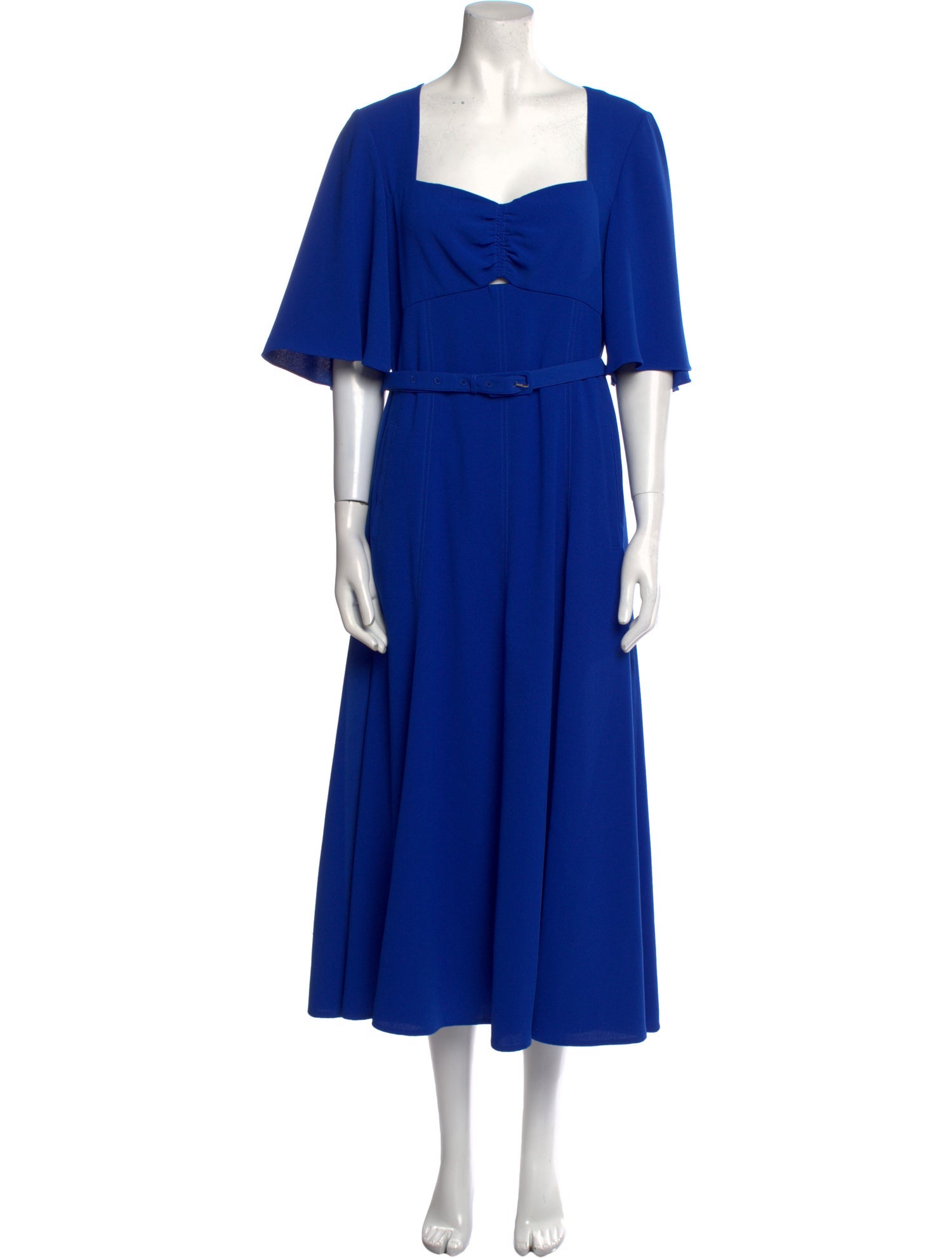 ME+EM Square Neckline Long Dress