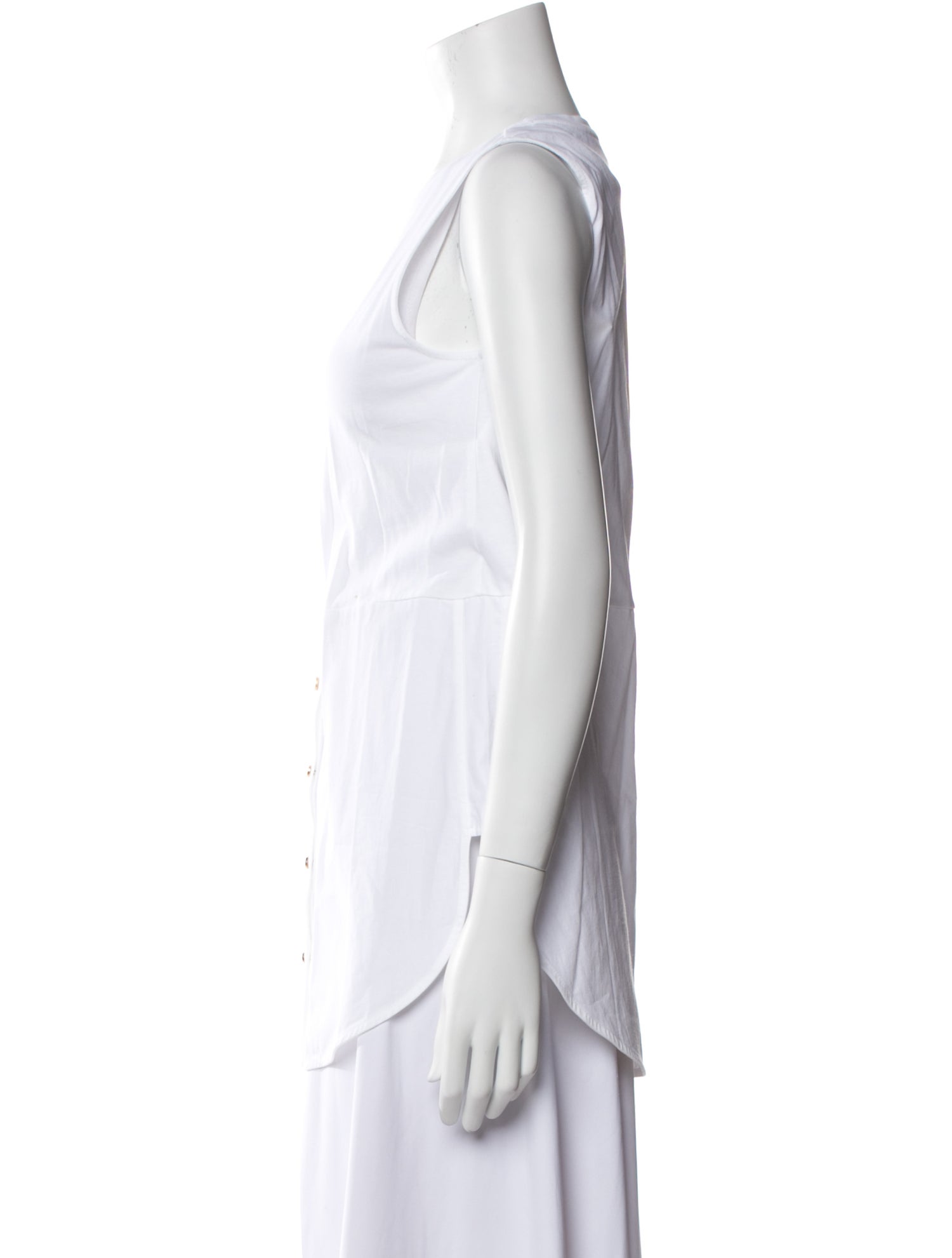 ME+EM Crew Neck Sleeveless Top