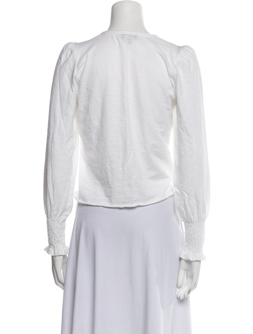 ME+EM Crew Neck Long Sleeve Crop Top