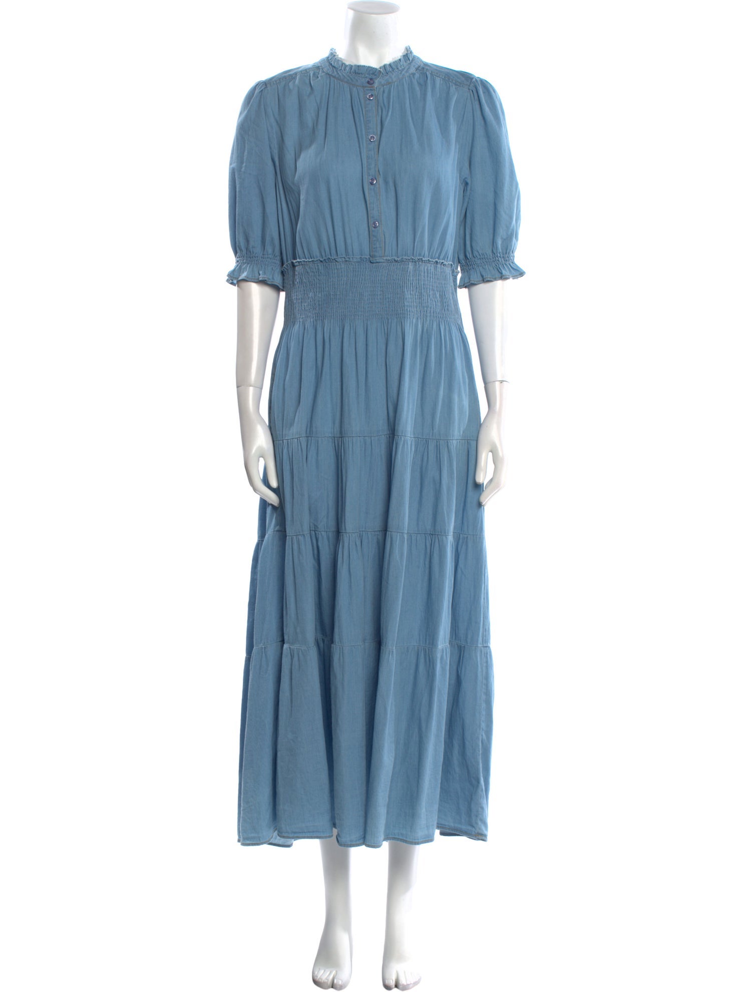 ME+EM Mock Neck Long Dress