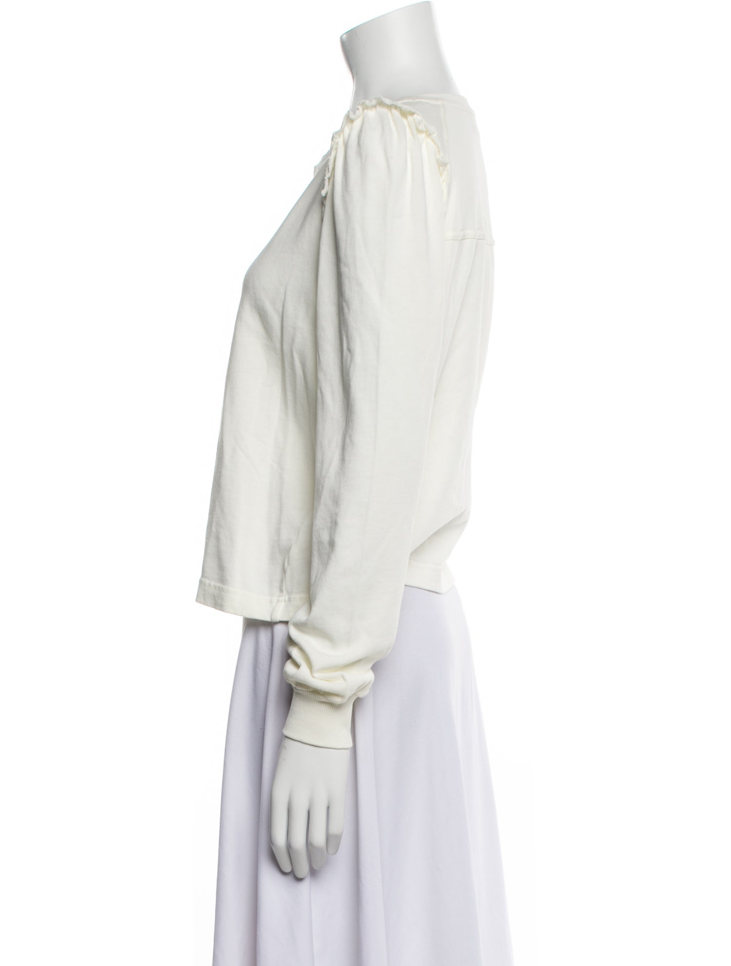 ME+EM Bateau Neckline Long Sleeve Blouse w/ Tags