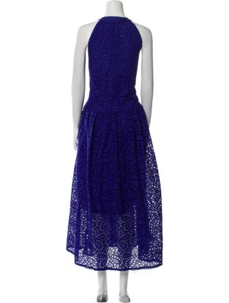 ME+EM Lace Pattern Long Dress