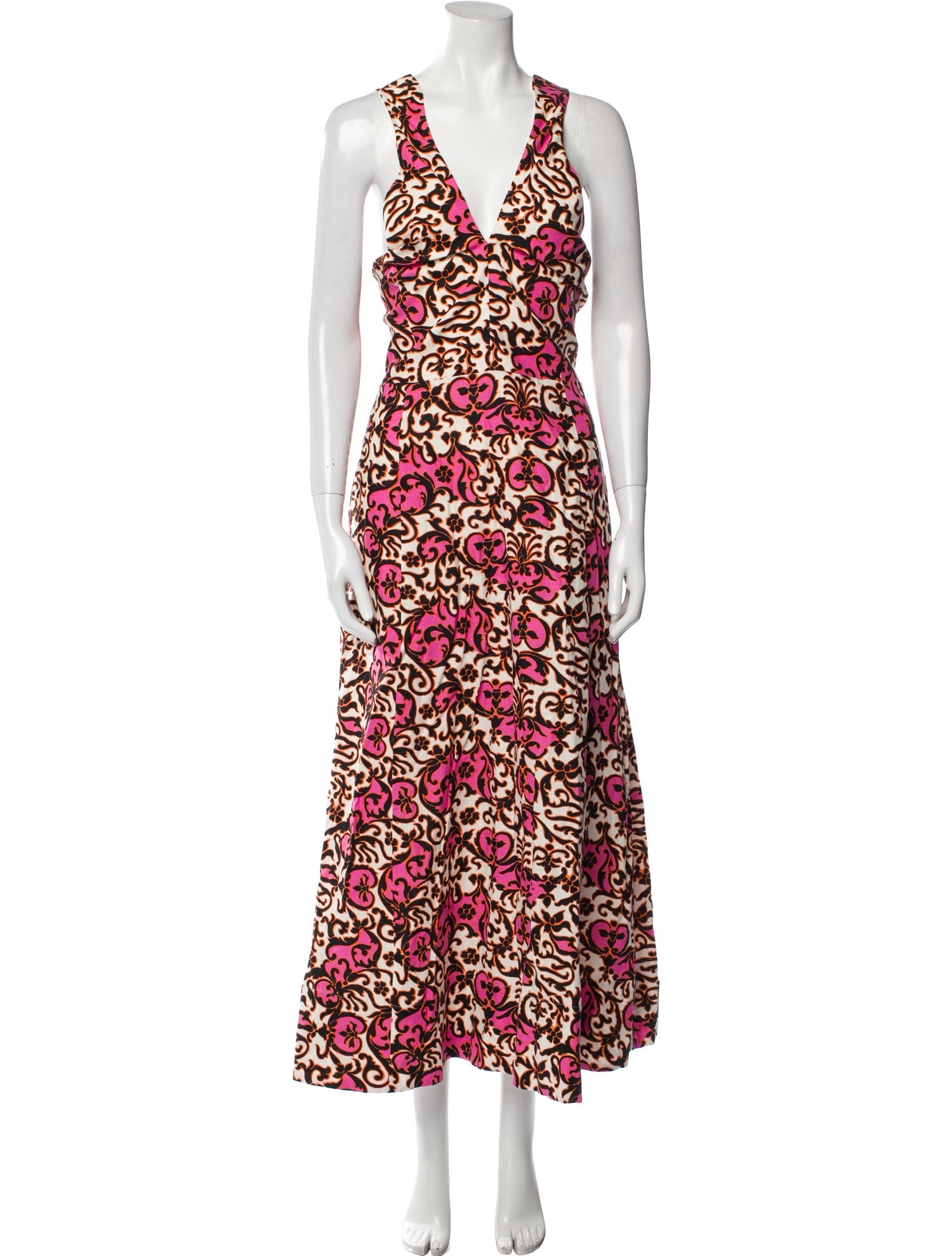 ME+EM Printed Long Dress