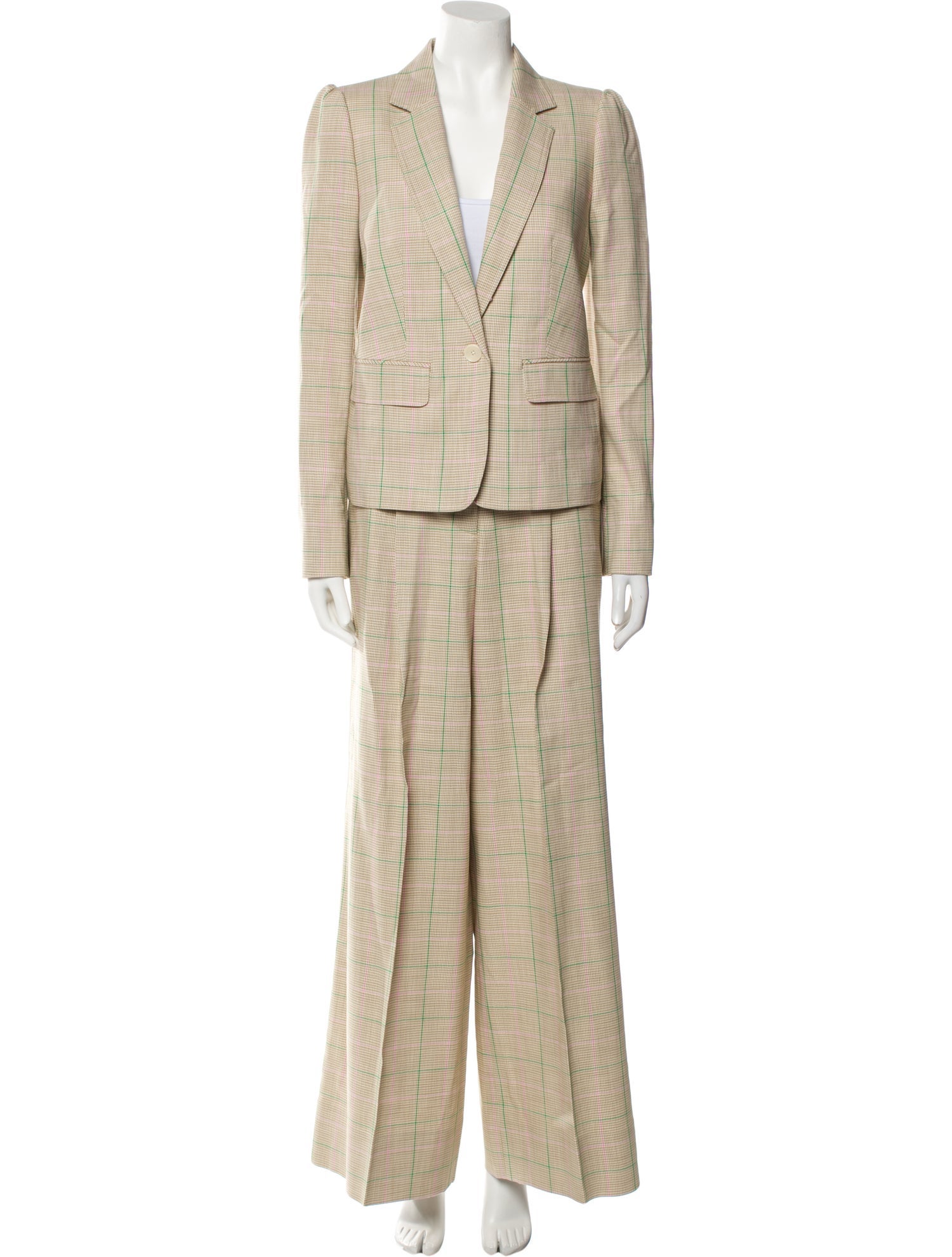 ME+EM Plaid Print Pantsuit w/ Tags